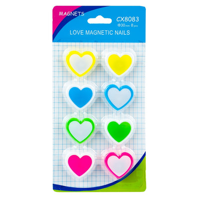 Magneti Inimioara, 30Mm, 8 Buc/Set