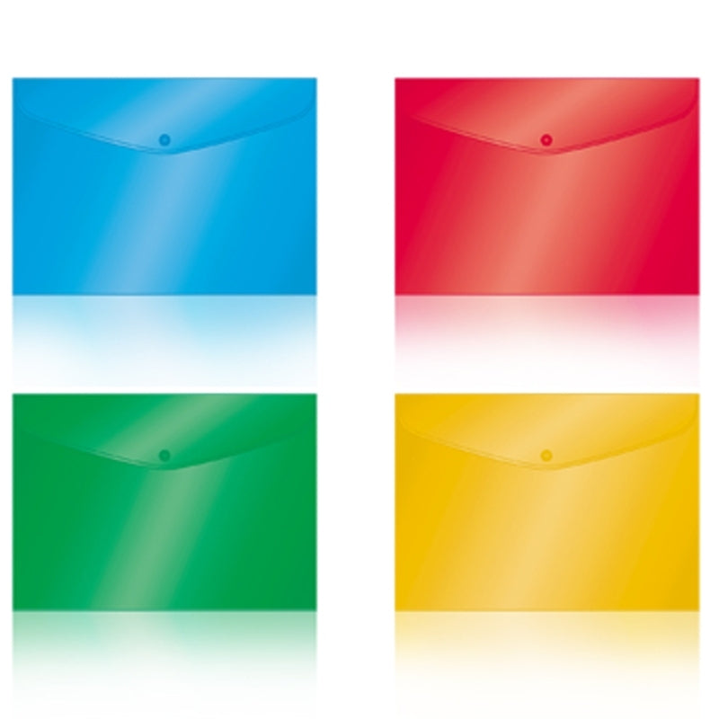 Mapa A4 Cu Buton, Culori Aprinse, Offishop