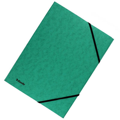 Mapa Carton Cu Elastic Lux Verde Esselte