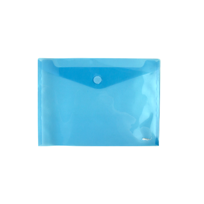 Mapa Plastic A4 , 180 Microni Cu Arici Evoffice - Albastru Transparent