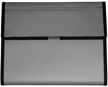 Mapa Plastic Gri A4 6 Compartimente Expandabile, Blocnotes, Arici Evoffice