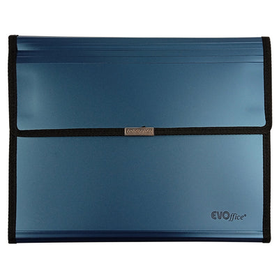 Mapa Plastic Albastra A4 6 Compartimente Expandabile, Blocnotes, Arici Evoffice
