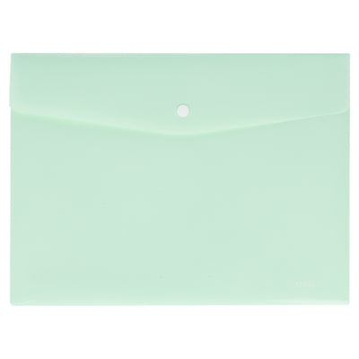 Mapa Plastic Cu Buton A4 Vernil Pastel Deli