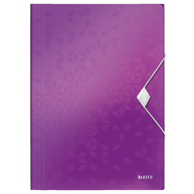 Mapa Plastic Cu Elastic Mov Metalizat Wow Leitz