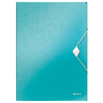 Mapa Plastic Cu Elastic Turcoaz Metalizat Wow Leitz