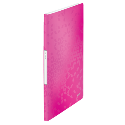 Mapa Prezentare 20 Folii Roz Metalizat Wow Leitz