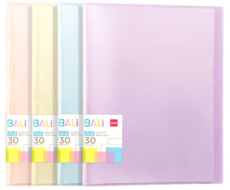 Mapa Prezentare 30 Folii Cop. Rigide Culori Pastel Bali Deli