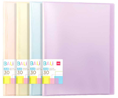 Mapa Prezentare 30 Folii Cop. Rigide Culori Pastel Bali Deli