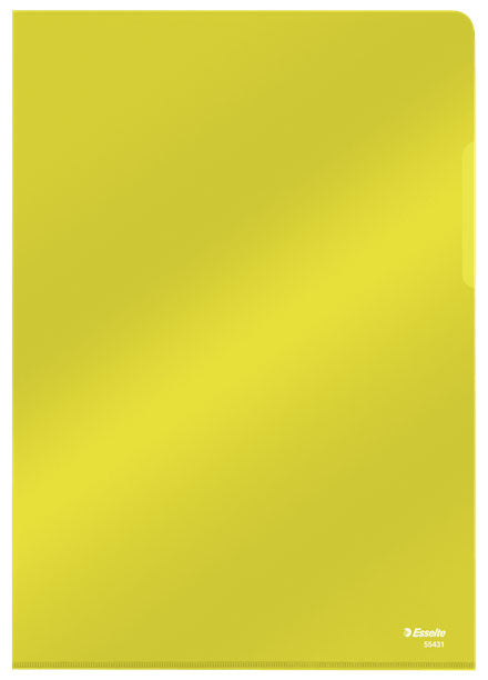 Mapa Protectie A4 Cristal Tip L Galbena 150 Microni Esselte