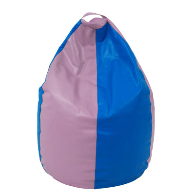 Fotolii Puf Mara - Imitatie Piele - Mov/Albastru