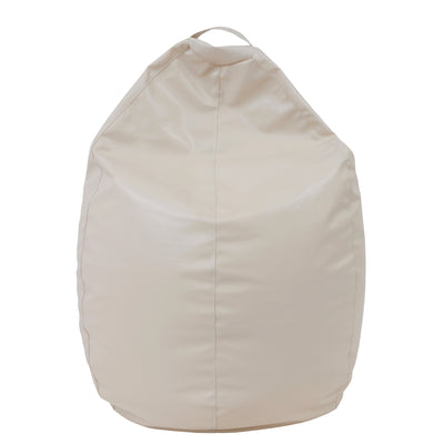 Fotolii Puf Mara - Imitatie Piele - Crem