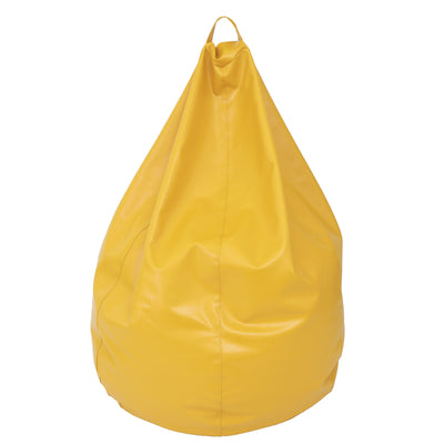 Fotolii Puf Mara - Imitatie Piele - Galben