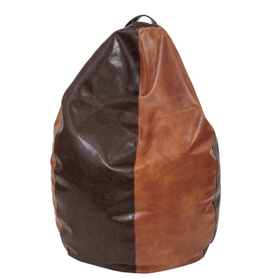 Fotolii Puf Mara - Imitatie Piele - Maro/Coniac