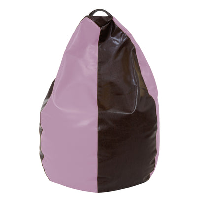 Fotolii Puf Mara - Imitatie Piele - Maro/Mov