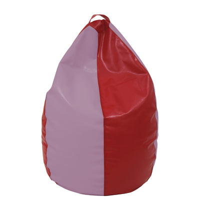 Fotolii Puf Mara - Imitatie Piele - Rosu/Mov