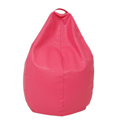 Fotolii Puf Mara - Imitatie Piele - Roz