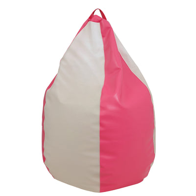 Fotolii Puf Mara - Imitatie Piele - Roz/Crem