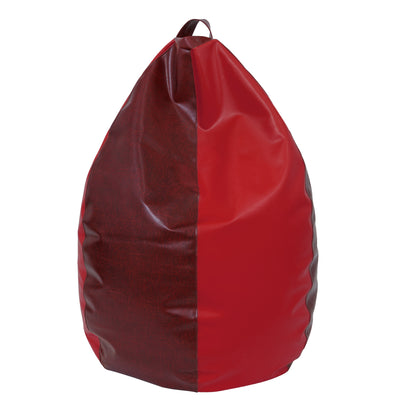 Fotolii Puf Mara - Imitatie Piele - Bordo/Rosu