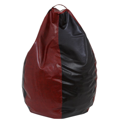 Fotolii Puf Mara - Imitatie Piele - Bordo/Wenge