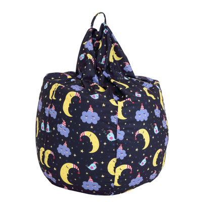 Fotoliu Puf Mara - Stofa Print - Luna Si Nori