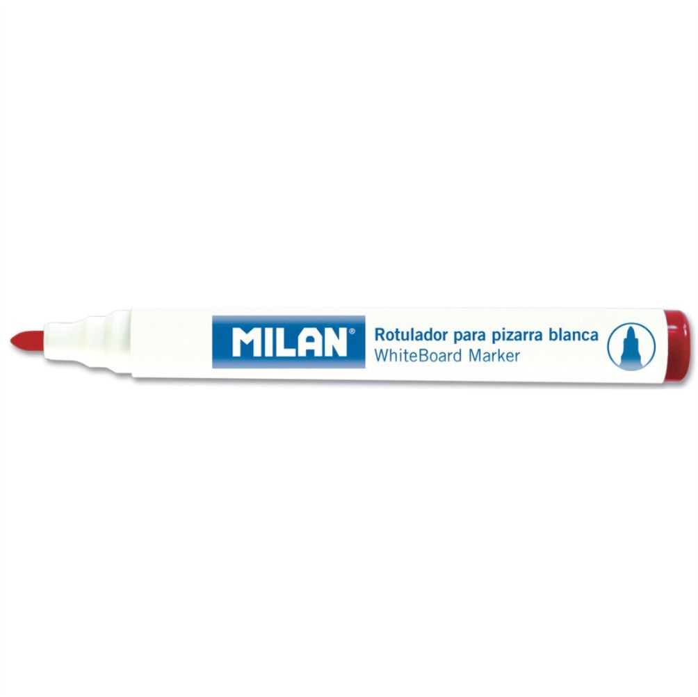 Marker pentru tabla magnetica Milan rosu cod 16529123 stergere usoara contrast ridicat pentru prezentari