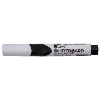 Marker negru Willgo pentru whiteboard si table de sticla varf rotund 1-3mm cu grip ergonomic