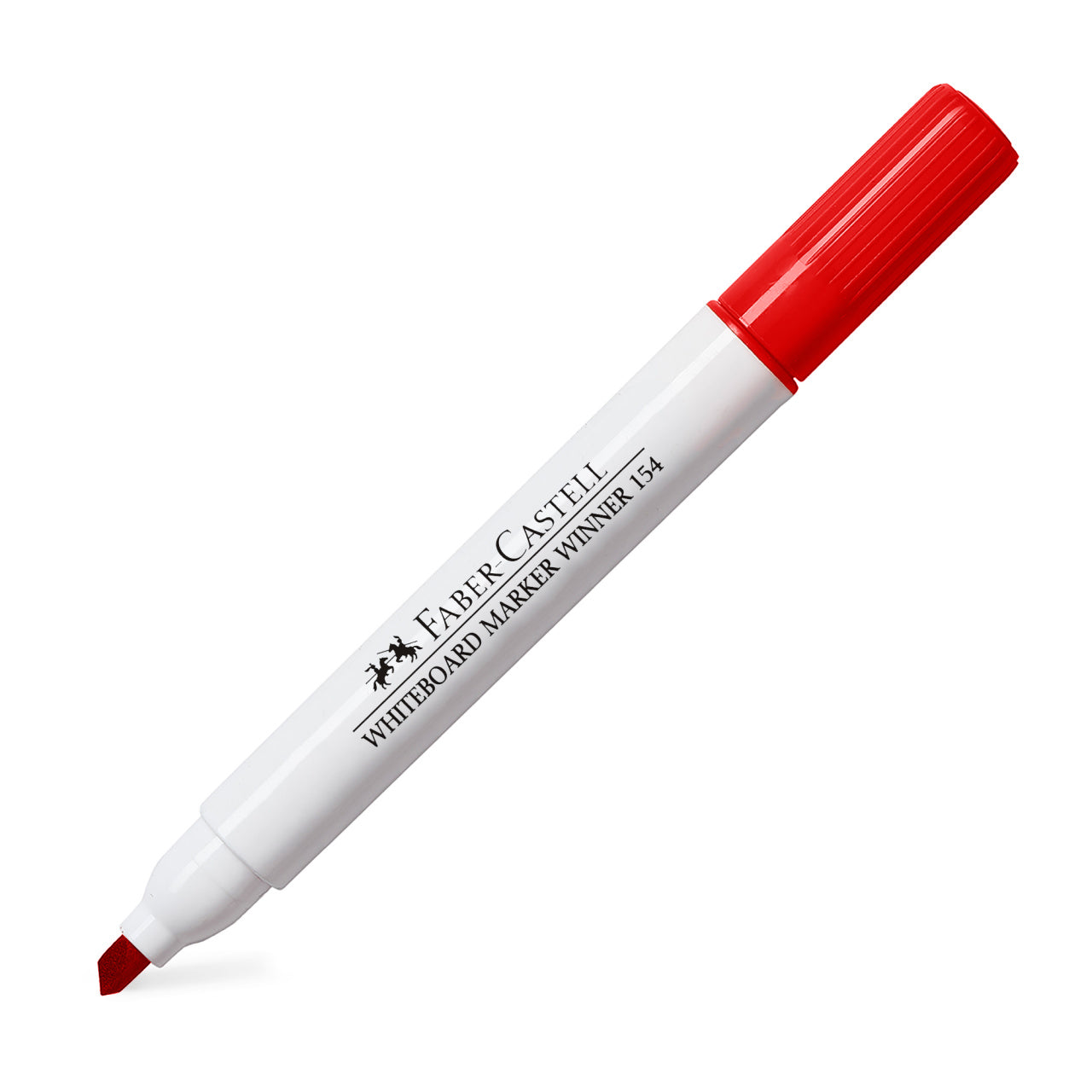 Marker whiteboard rosu Faber-Castell Winner 152 varf tesit 3 grosimi scriere 1.3-4.4mm