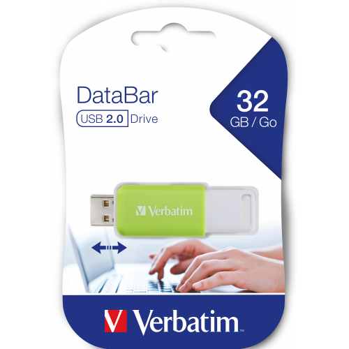 Memorie USB Verbatim DataBar 49453 32GB USB 2.0 Green