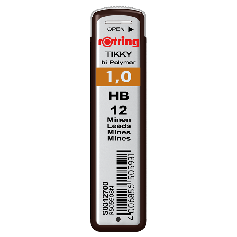 Mina Creion Mecanic 1.0Mm Hb 12 Buc/Set Rotring