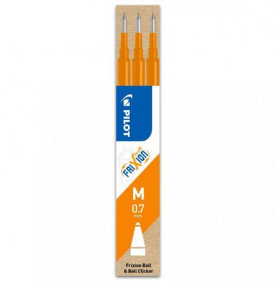Set 3*Rezerva Roller Cerneala 0.5Mm Frixion Point Pilot Portocaliu