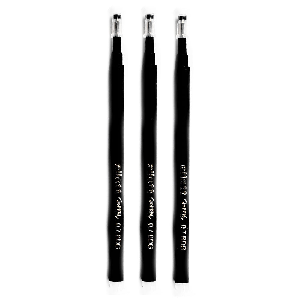 Mine cu cerneala termosensibila, neagra, 3 buc/set - ELLOTT