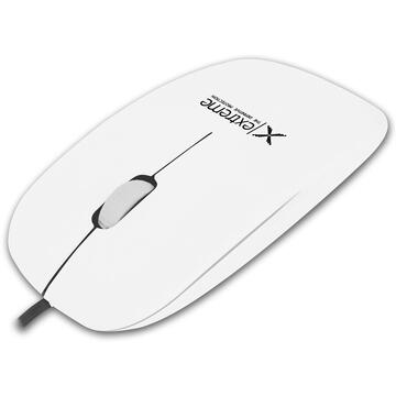 Mouse optic cu fir USB C, 1000 DPI, Alb Extreme XM111W