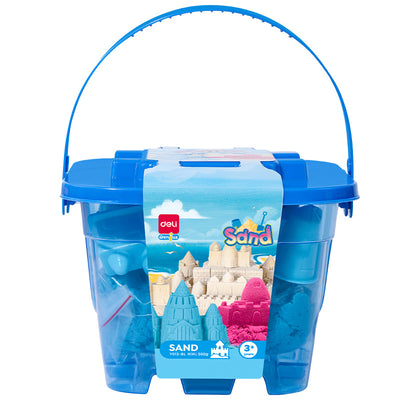 Nisip Kinetic Galetusa 500G + 6 Forme Modelaj Albastru Deli