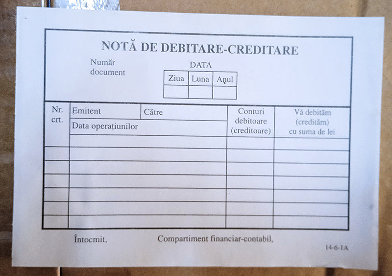 Note Debitare Creditare