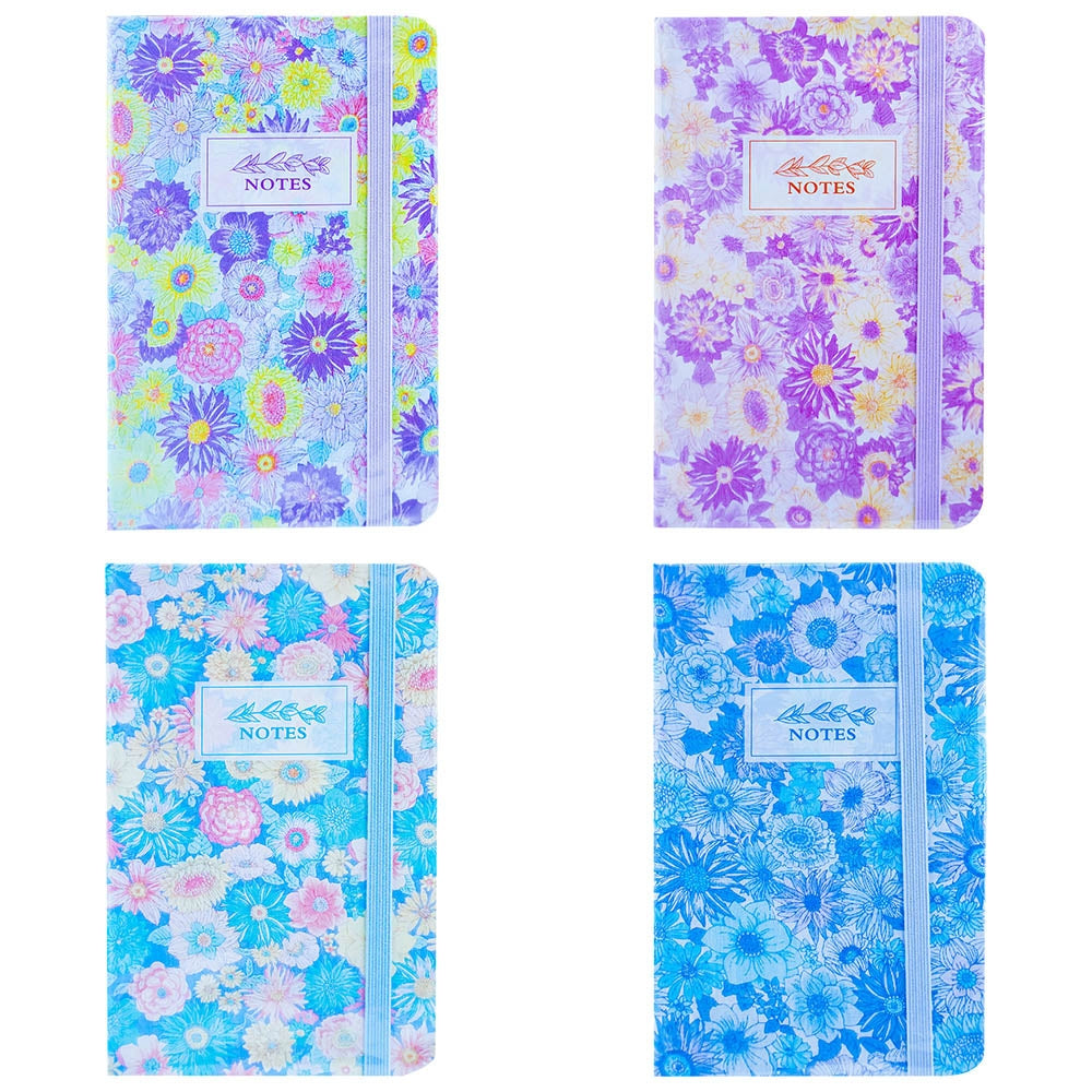 Notes A5 Cu Elastic, 80 File, Flori