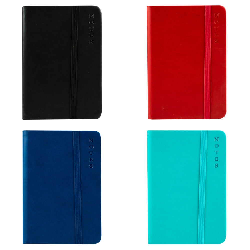 Notes A5 Pu, Cu Elastic, 80 File, Diverse Culori