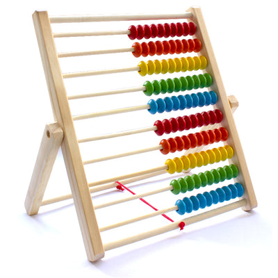 Numaratoare Din Lemn Natur 26.5*23.8*1.8 Cm, 100 Bile Mari