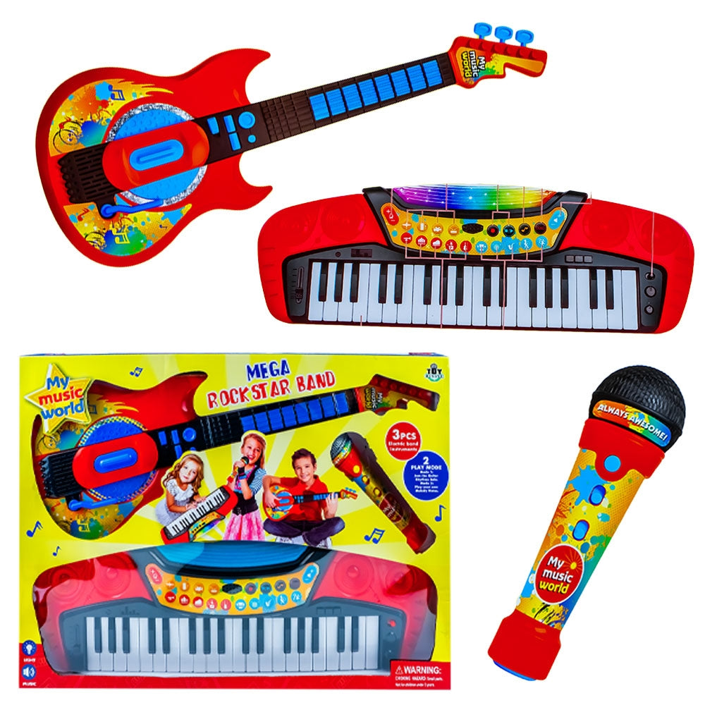 Orga Cu Baterii + Chitara Si Microfon