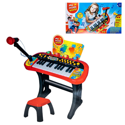 Orga Cu Baterii + Microfon Si Scaunel