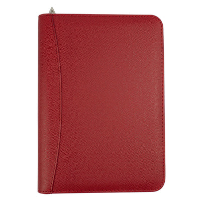 Organizer Mare 25.2 *18 Cm Cu Calculator, Inchidere Cu Fermoar Rosu