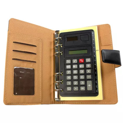 Organizer Mic 19.2X12.5 Cm Cu Calculator, Inchidere Cu Clapa - Negru