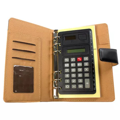 Organizer Mic 19.2X12.5 Cm Cu Calculator, Inchidere Cu Clapa - Negru
