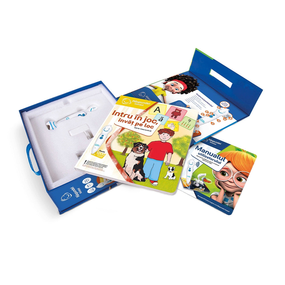 Pachet Raspundel Istetel, Creion interactiv Albi si Carte interactiva - Intru in joc, invat pe loc
