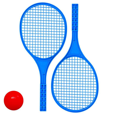 Palete Beach Ball, 2/Set + Minge, Albastre, 43.5X19.5 Cm - Robentoys