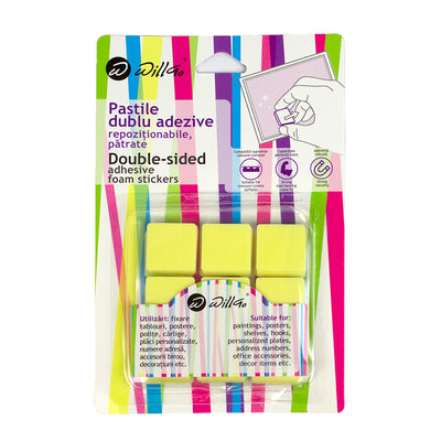 Guma Adeziva Patrata Repozitionabila, 22*22 Mm, 45 Buc/Set Willgo