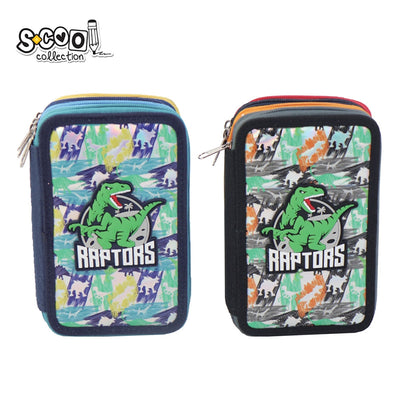 Penar 3 Fermoare, Raptors, 19.5X12X6.5 Cm - S-Cool