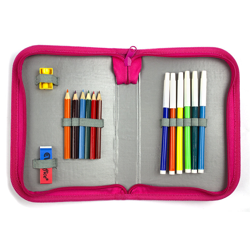 Penar 19.5*13*3 Cm, 1 Fermoar, Echipat Cu 14 Piese - Fete