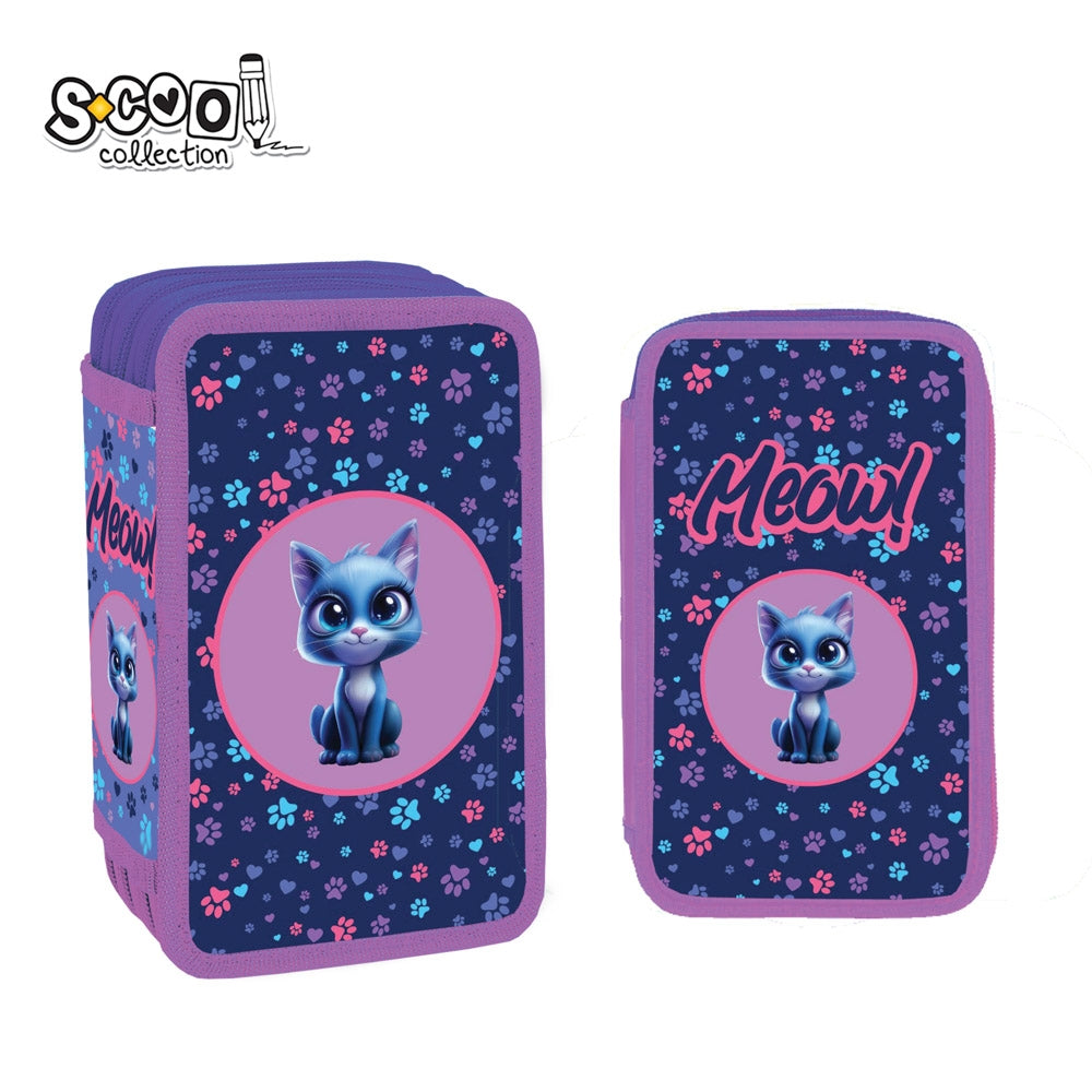 Penar echipat, 3 fermoare, 39 piese, MEOW - S-COOL