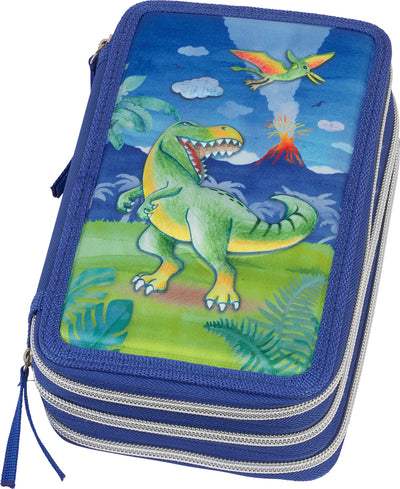 Penar Echipat 44 Piese 3 Fermoare Dinozaur Faber-Castell