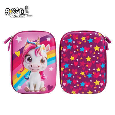 Penar Neechipat 3D, 1 Fermoar, Unicorn, 22.5X15.5X6 Cm - S-Cool